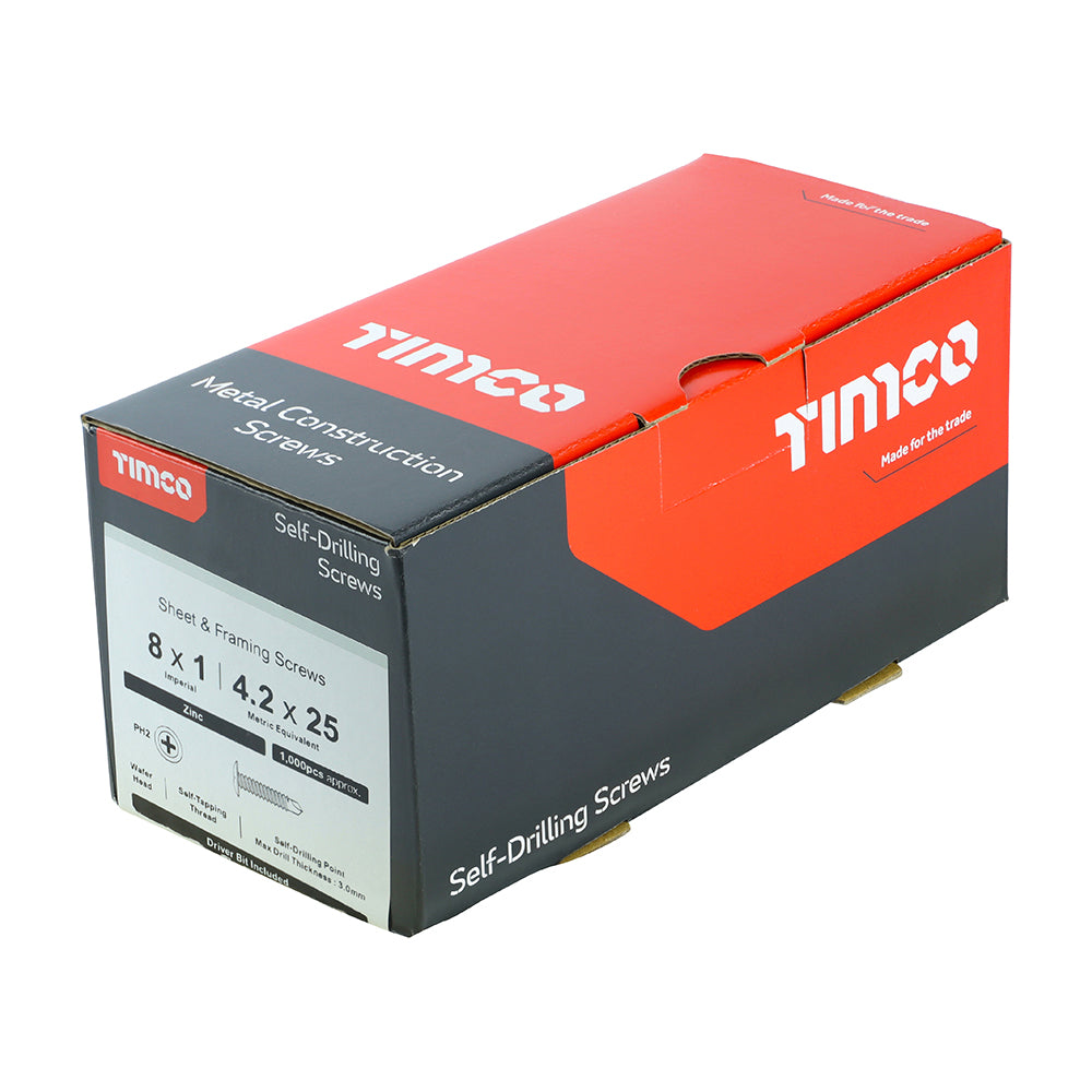 TIMCO Wafer Screw PH2 S/DRILL Zinc