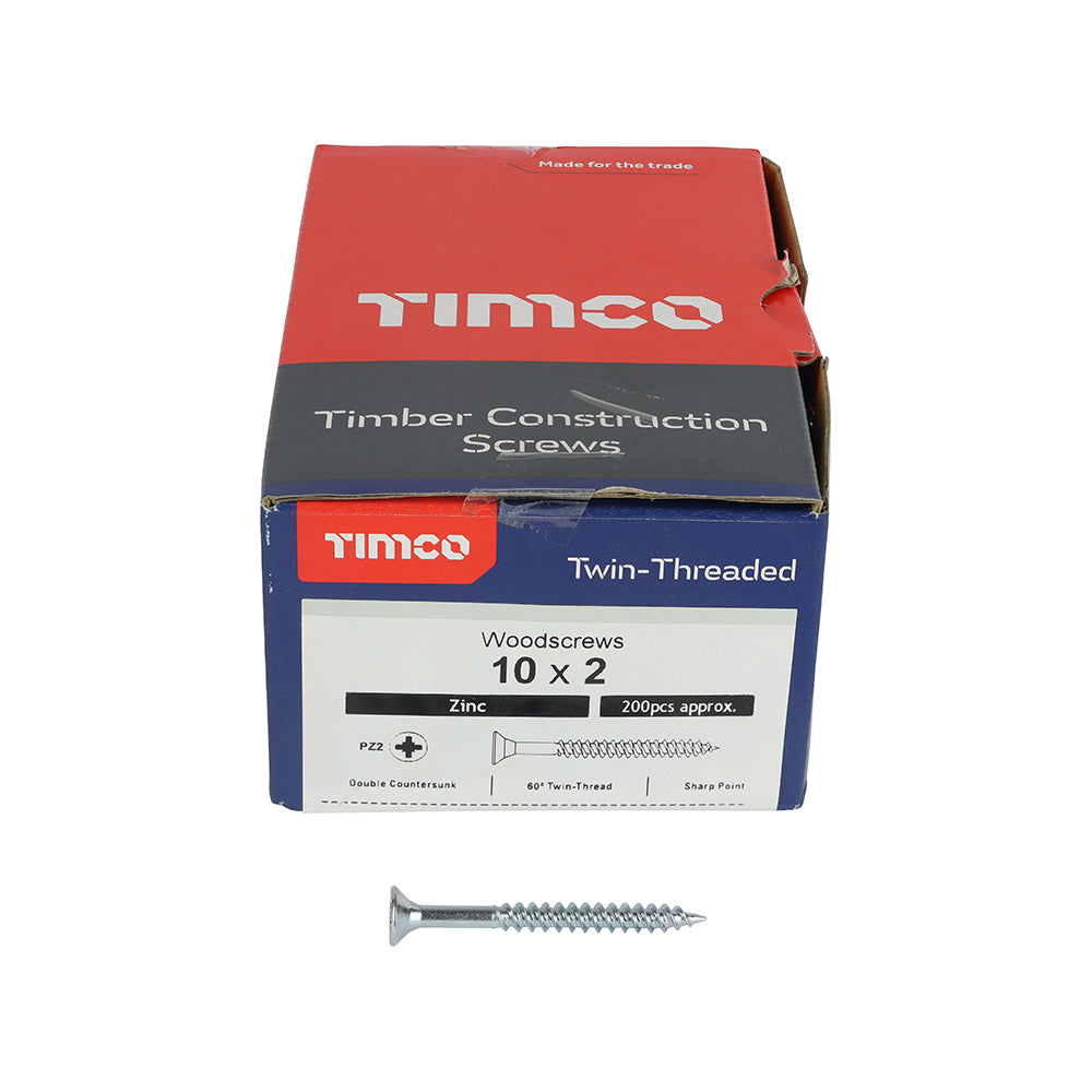 TIMCO Twin Woodscrew PZ2 RND Zinc