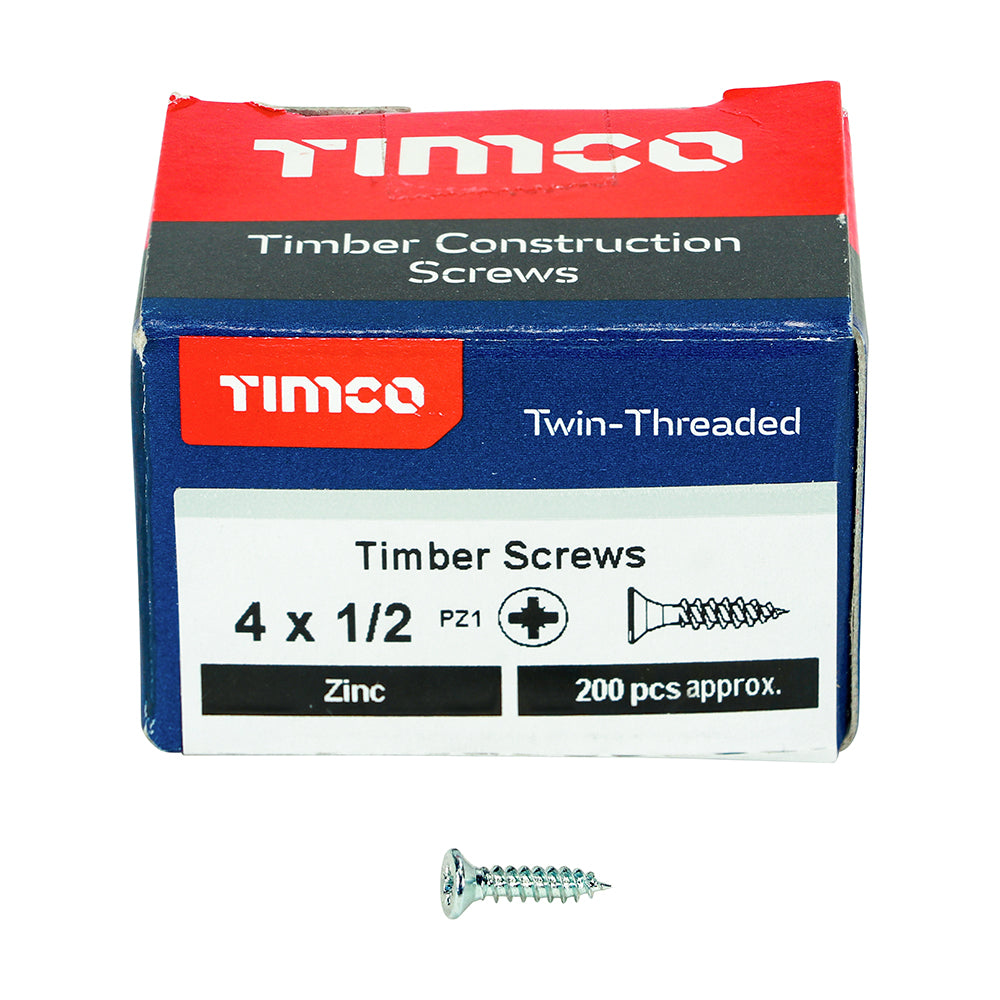 TIMCO Twin Woodscrew PZ1 CSK Zinc