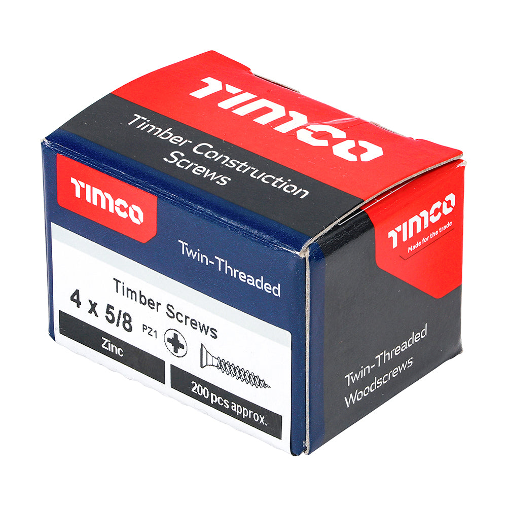 TIMCO Twin Woodscrew PZ1 CSK Zinc