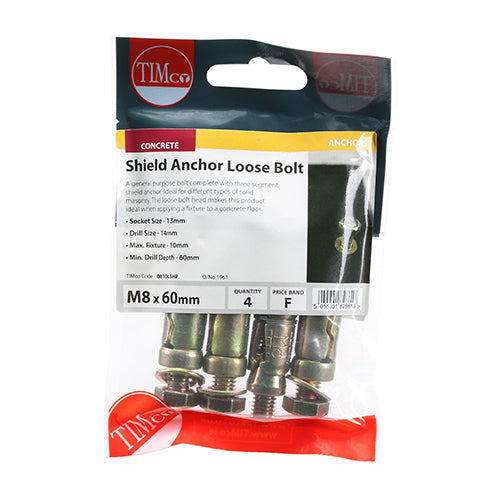 TIMCO Shield Anchor Loose Bolt - ZYP
