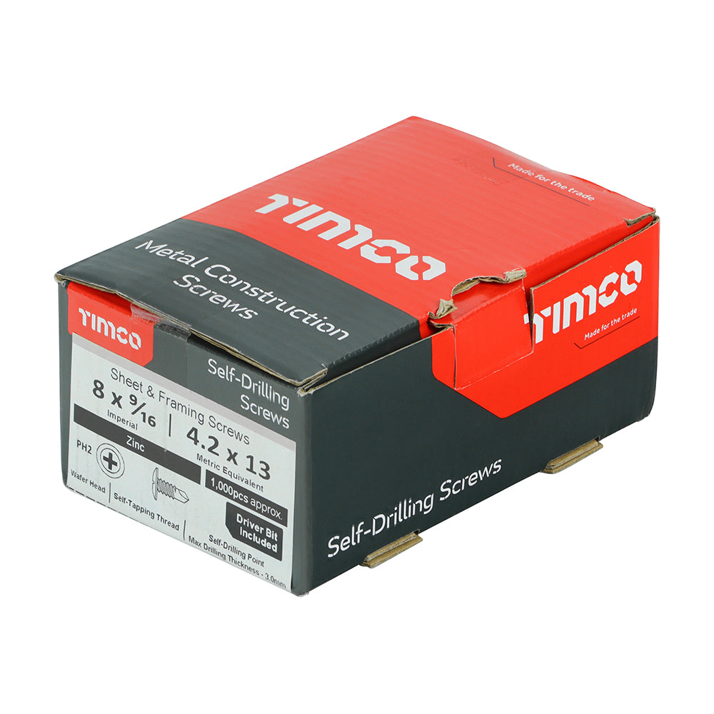 TIMCO Wafer Screw PH2 S/DRILL Zinc