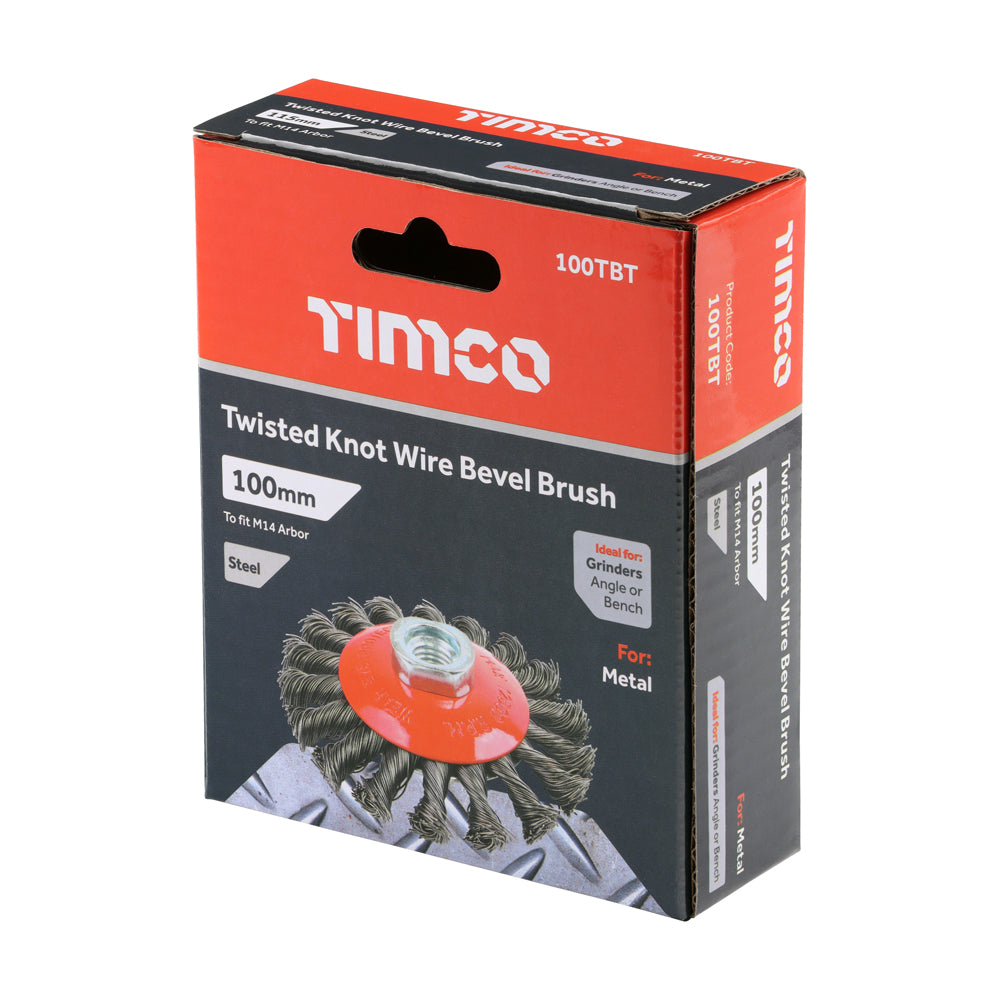 TIMCO Grinder Twist Wire Bevel Brush