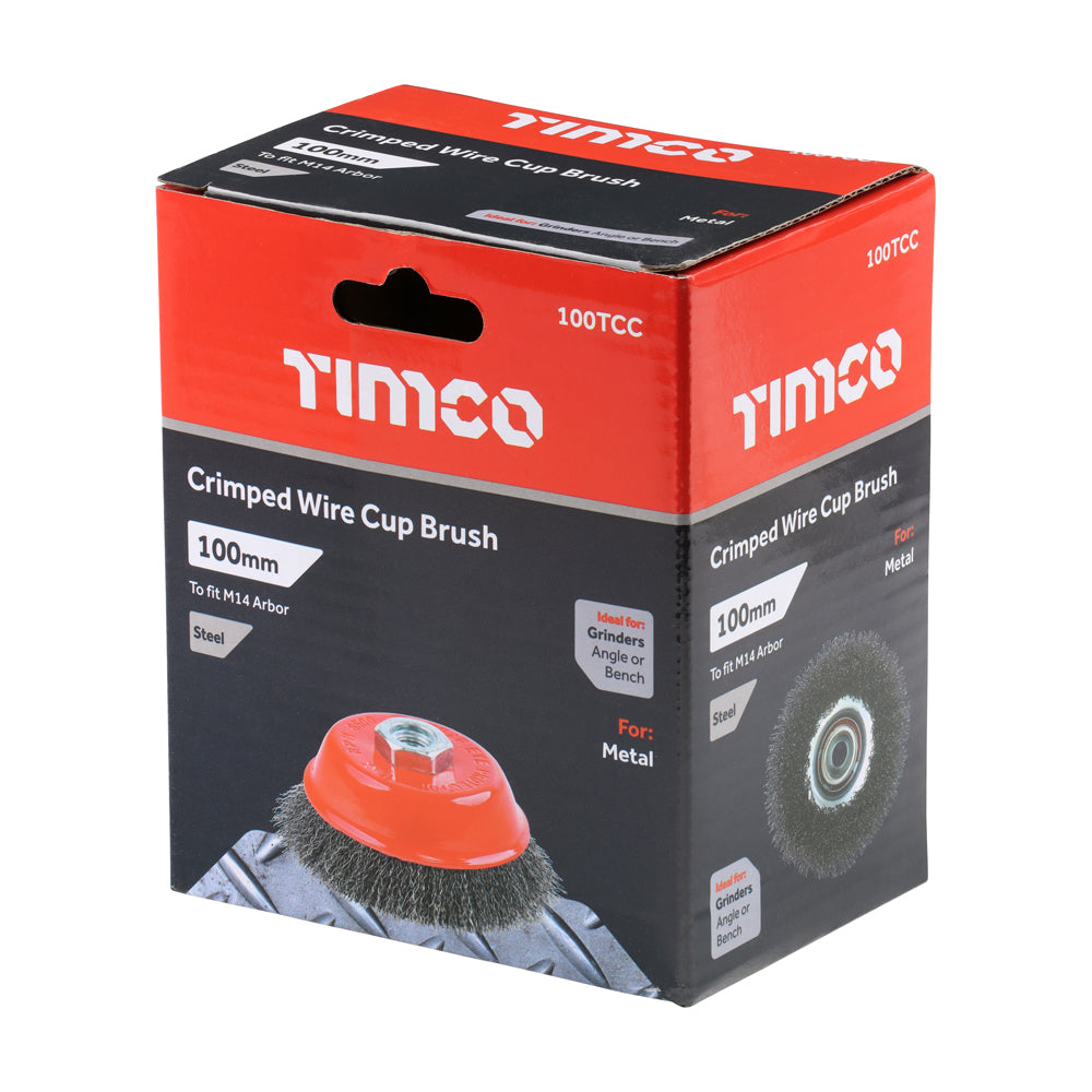 TIMCO Grinder Crimp Wire Cup Brush