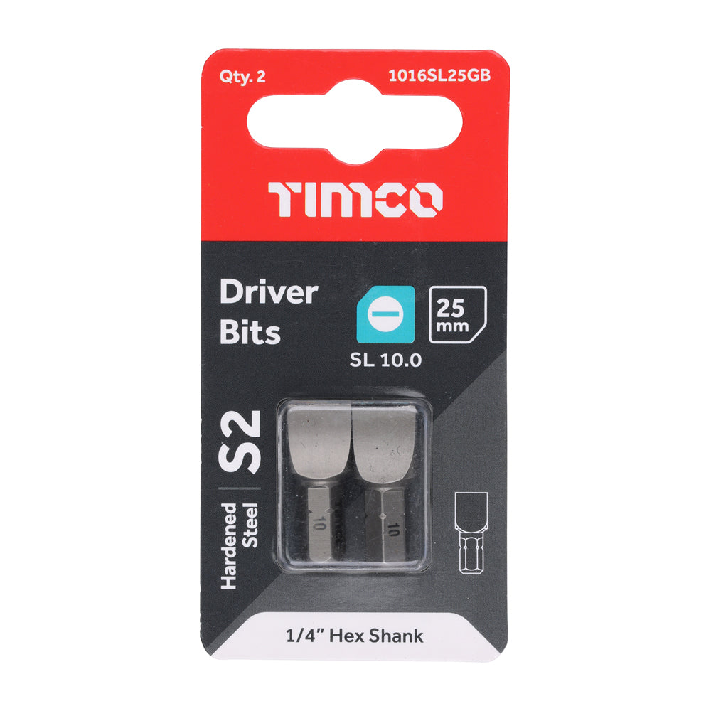 TIMCO Slotted Driver Bit - S2 Grey