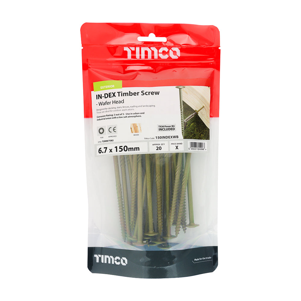 TIMCO Wafer Head Timber Screw - Green