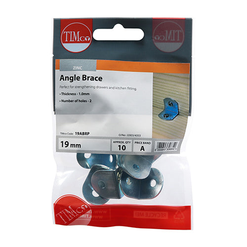 TIMCO Angled Brace - BZP