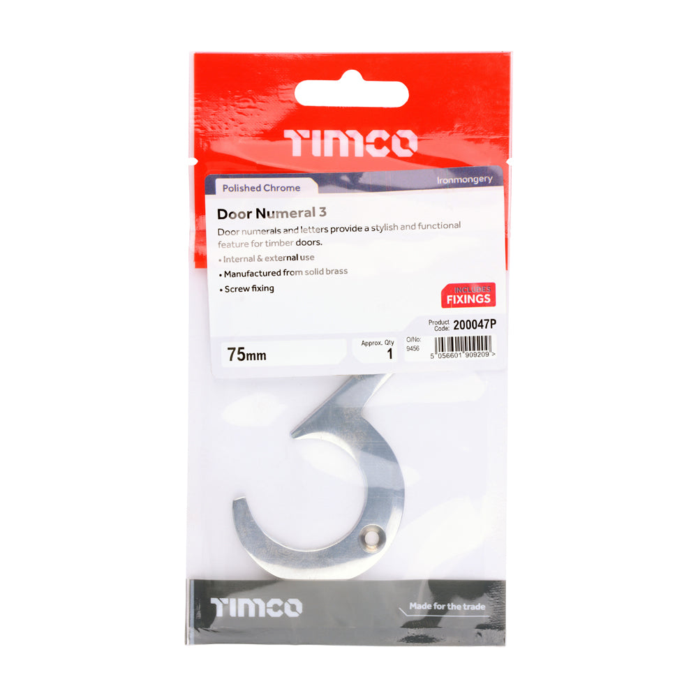 TIMCO Door Numeral 3