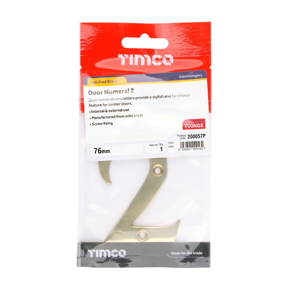 TIMCO Door Numeral 2