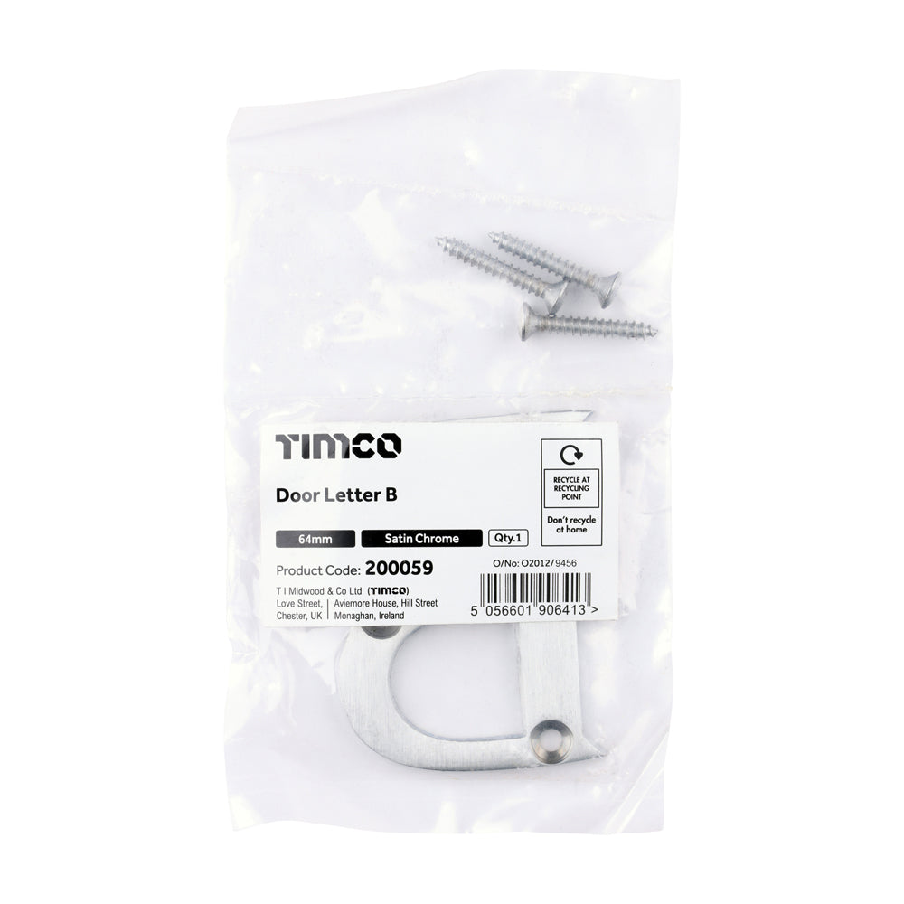 TIMCO Door Letter B