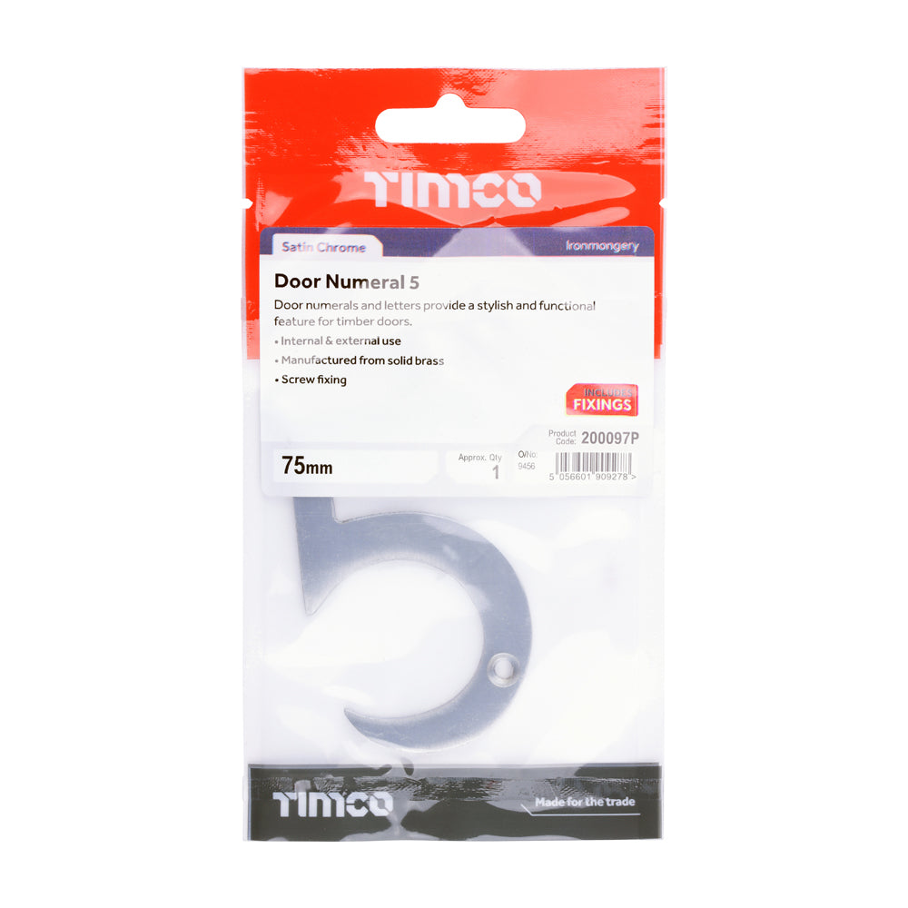 TIMCO Door Numeral 5
