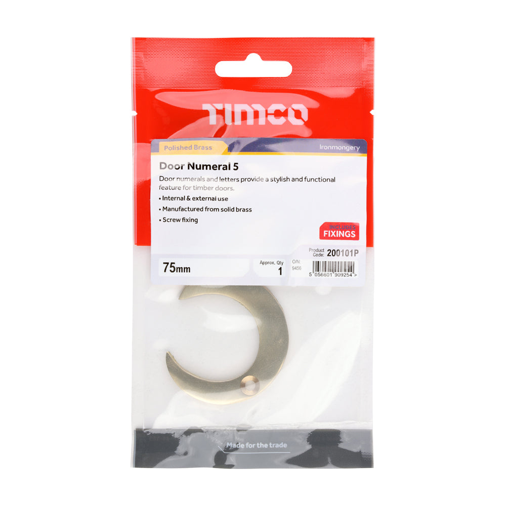 TIMCO Door Numeral 5