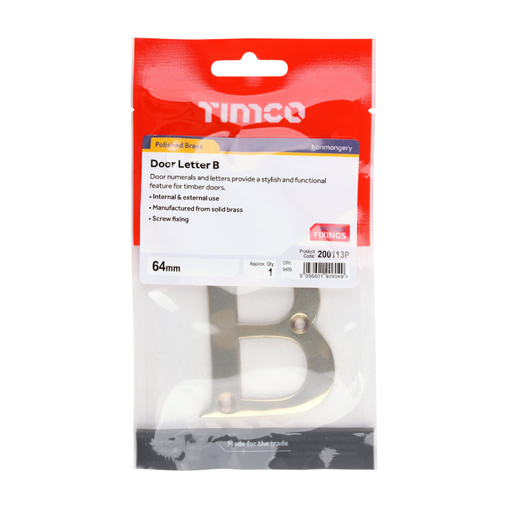 TIMCO Door Letter B