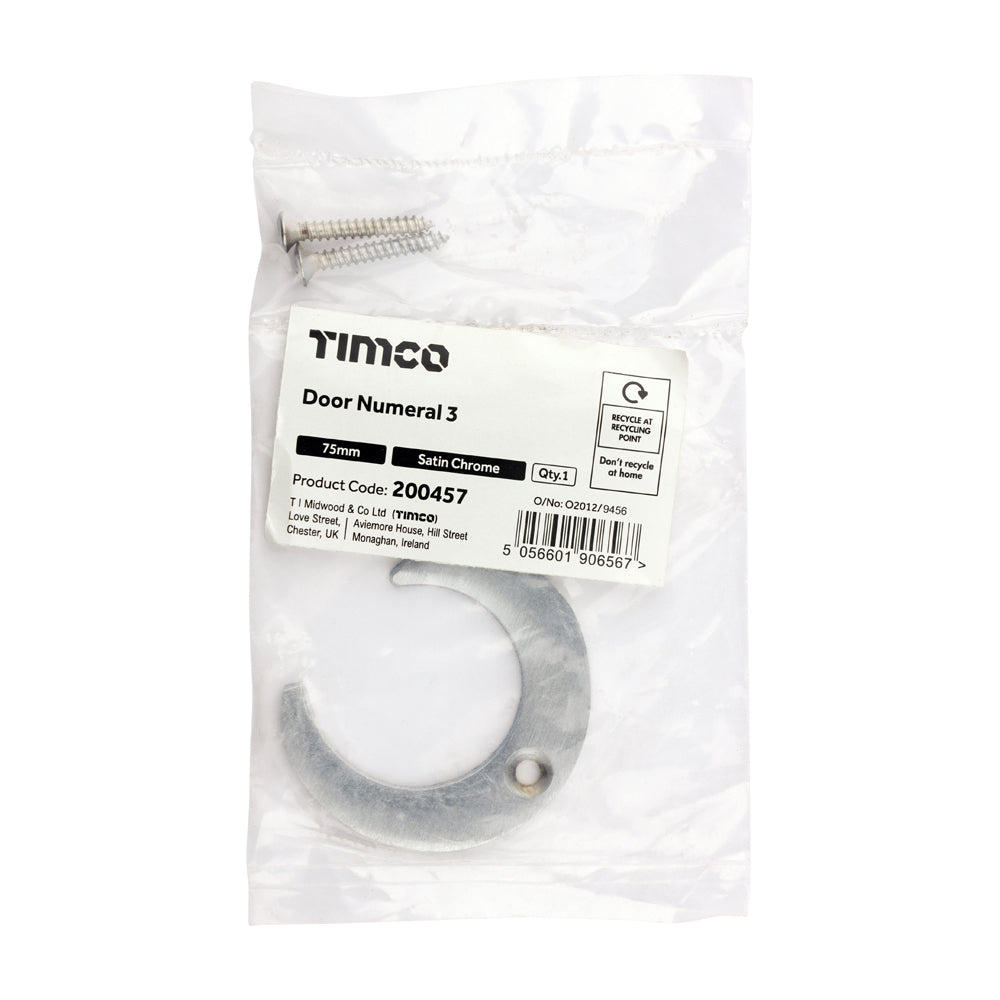TIMCO Door Numeral 3