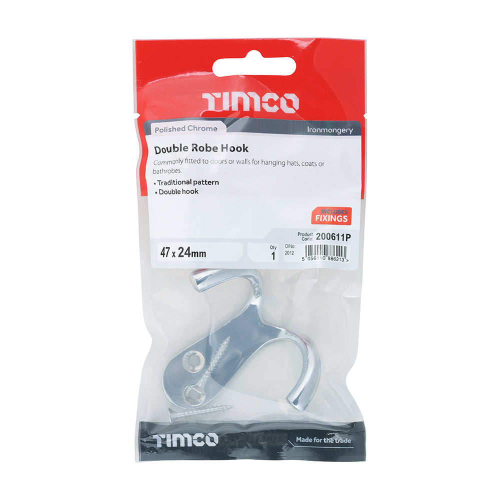 TIMCO Double Robe Hook