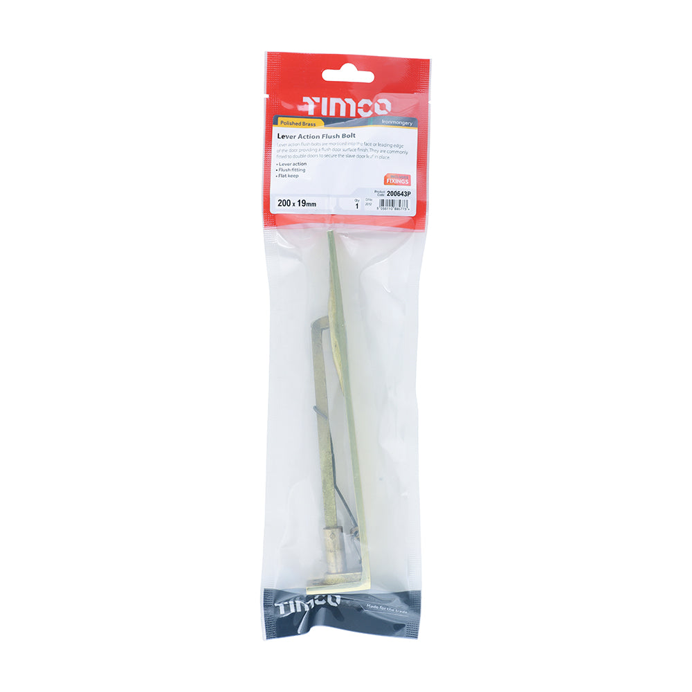 TIMCO Lever Action Flush Bolt