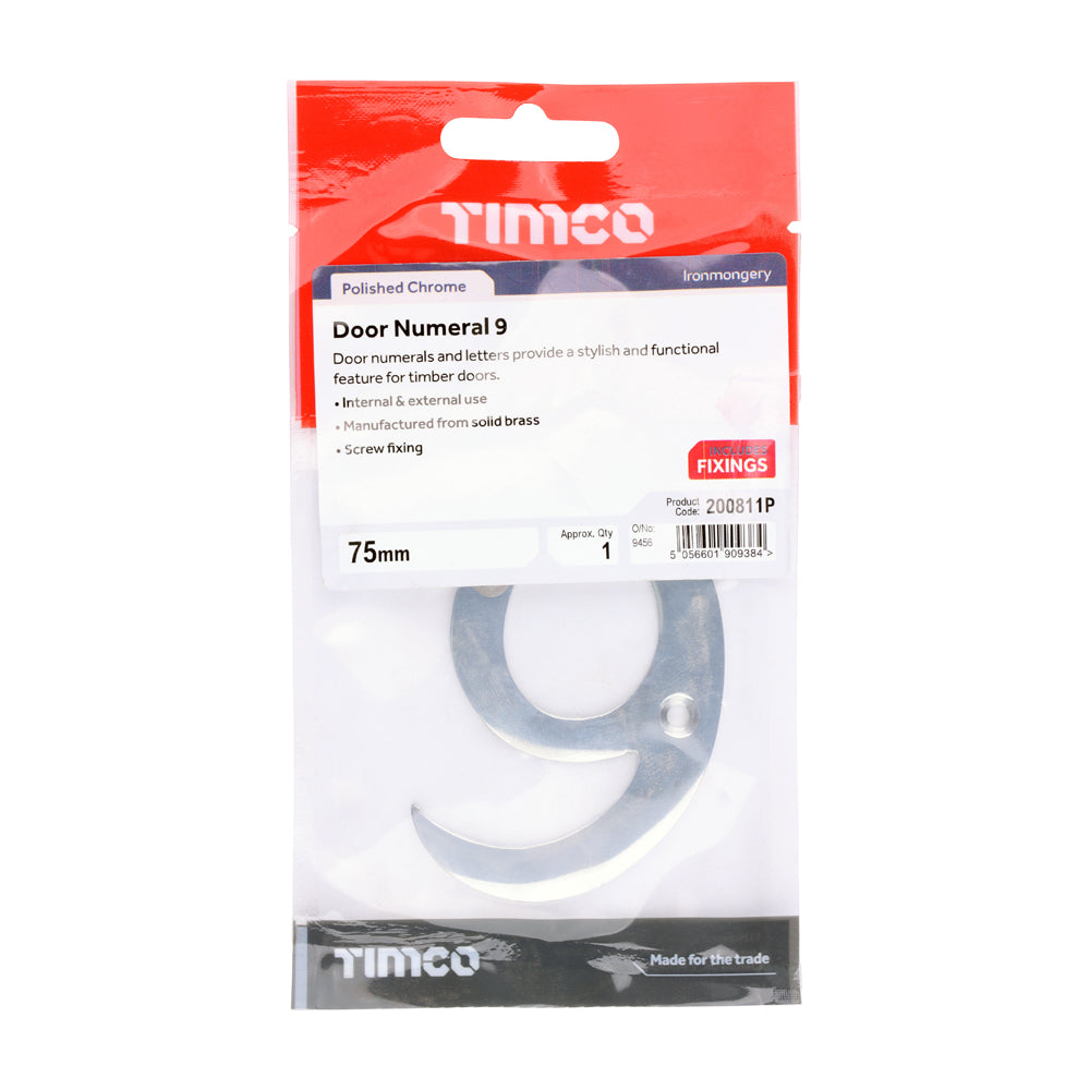 TIMCO Door Numeral 9