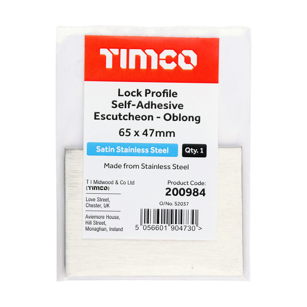 TIMCO S/A Lock Escutcheon OBL