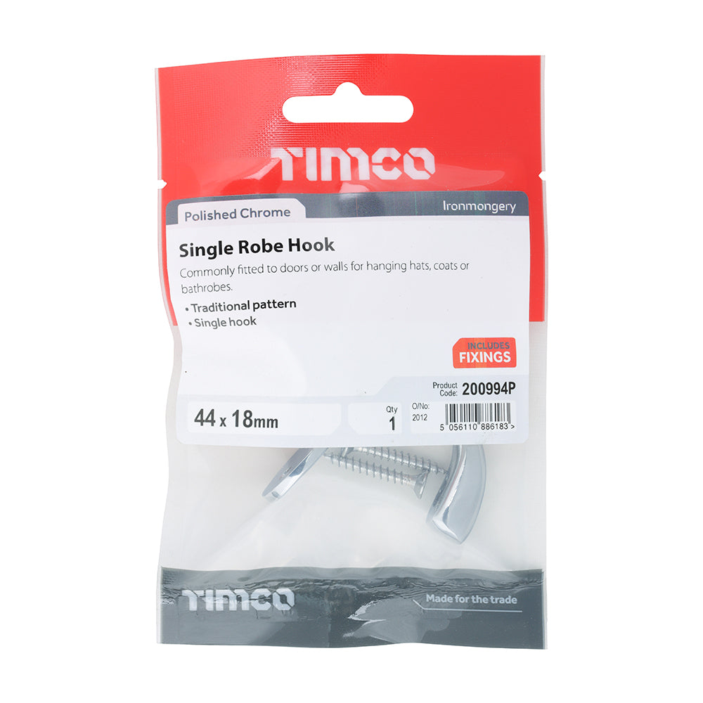 TIMCO Single Robe Hook