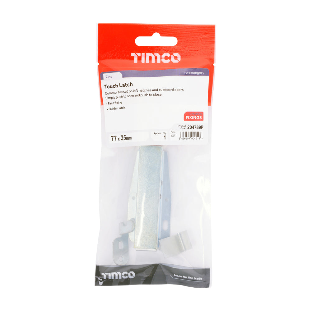 TIMCO Touch Latch Zinc