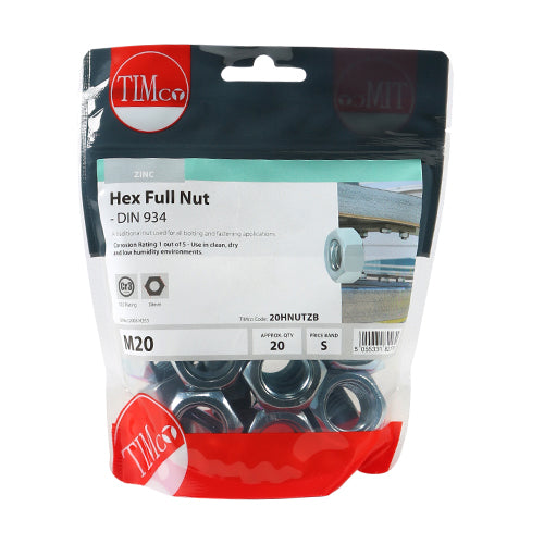 TIMCO Hex Nut DIN 934