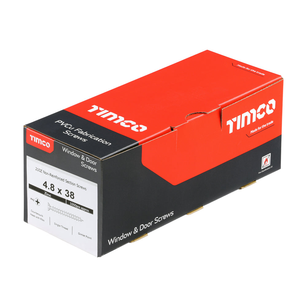 TIMCO PVC Window Screw RIB CSK