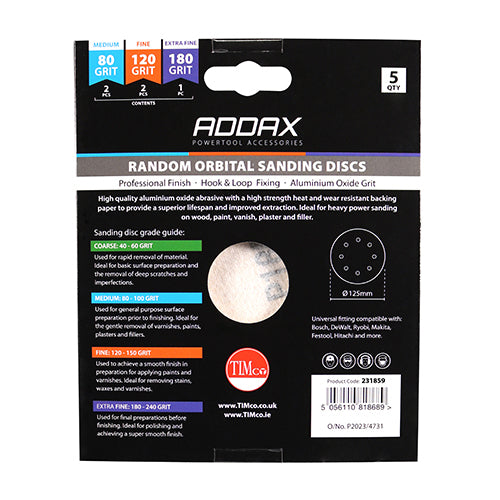 TIMCO Orbital Sanding Discs Mix Set