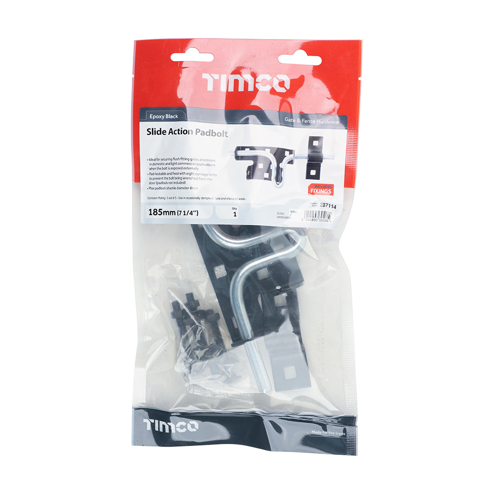 TIMCO Slide Action Padbolt