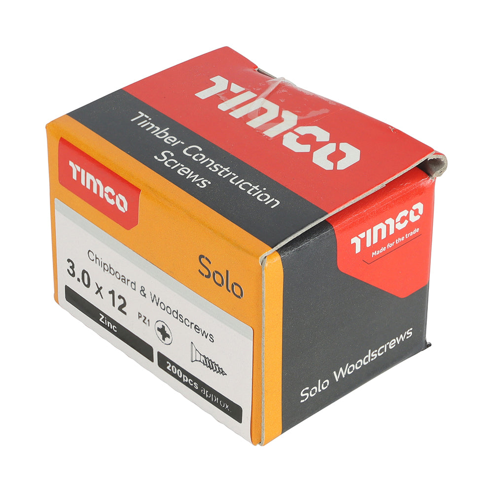 TIMCO Solo Woodscrew PZ1 CSK