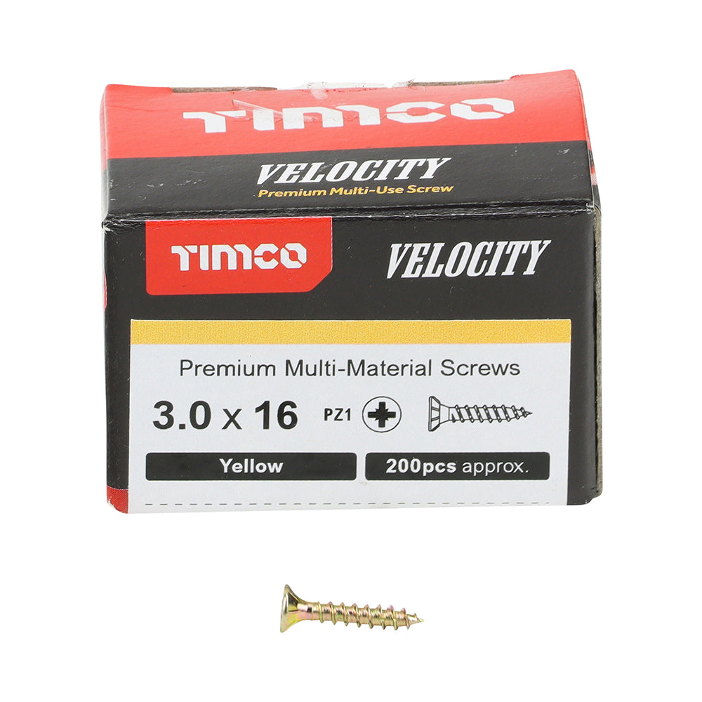 TIMCO Velocity Screw PZ1 CSK ZYP
