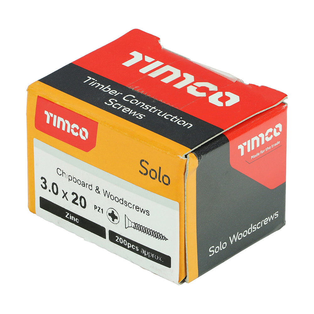 TIMCO Solo Woodscrew PZ1 CSK