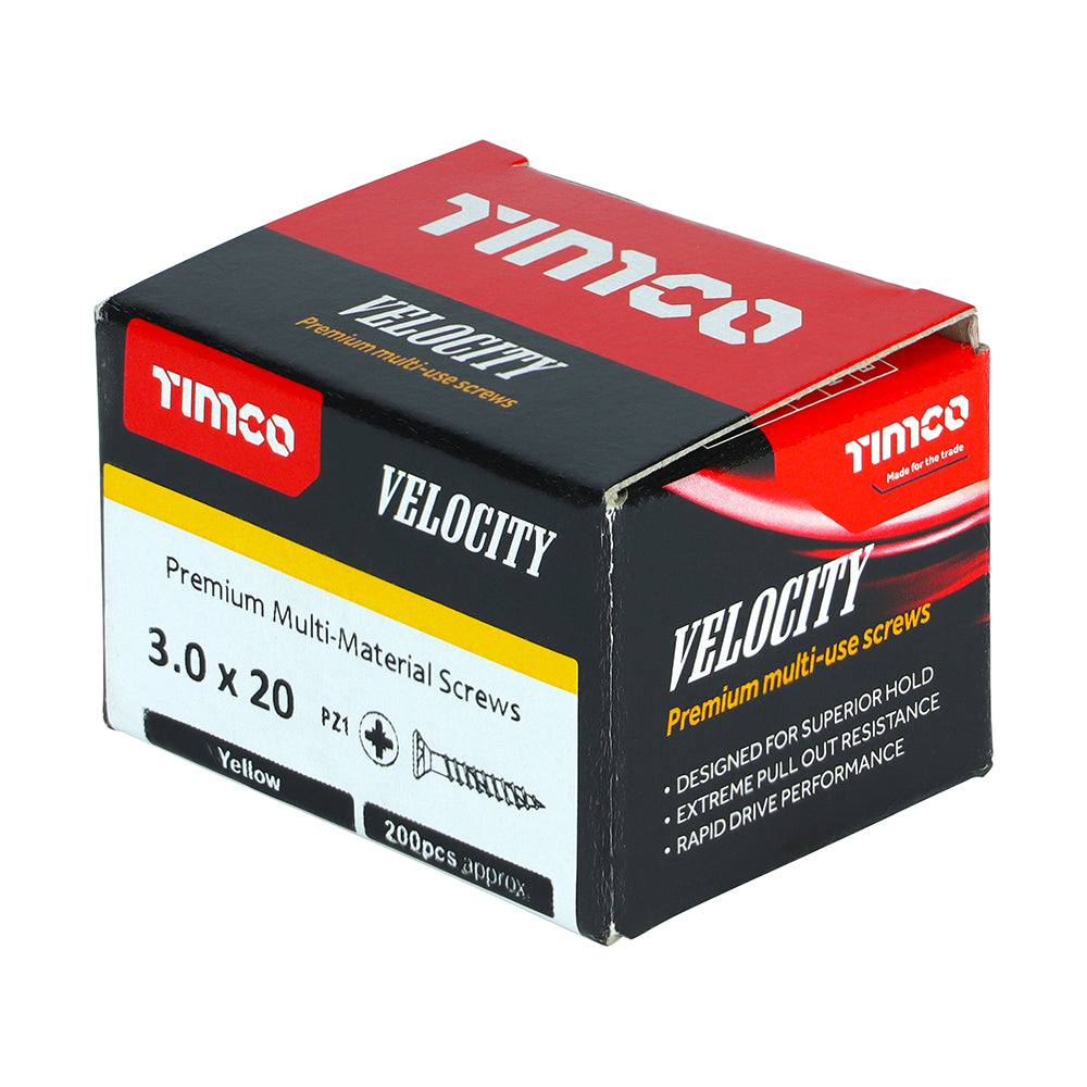 TIMCO Velocity Screw PZ1 CSK ZYP