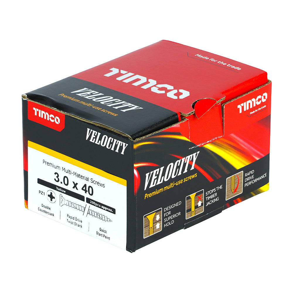 TIMCO Velocity Screw PZ1 CSK ZYP