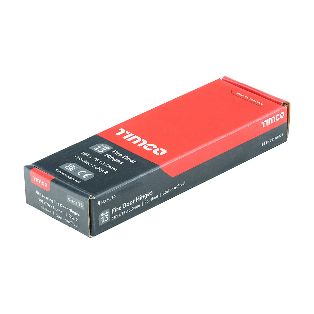 TIMCO 13 Fire Door Hinge Pol SS