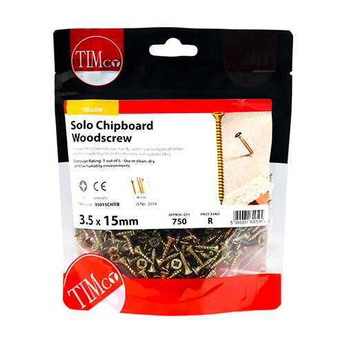 TIMCO Solo Woodscrew PZ2 CSK