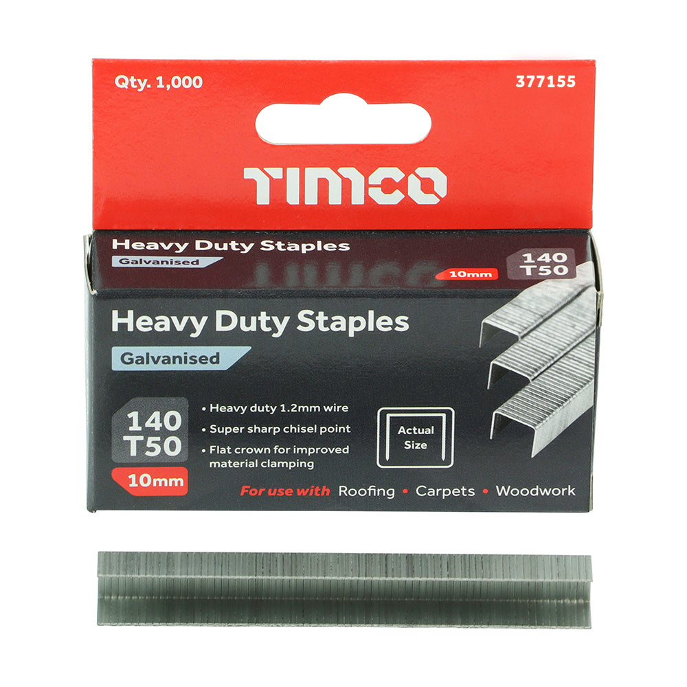 TIMCO Staples HD Chisel - Galv Bulk