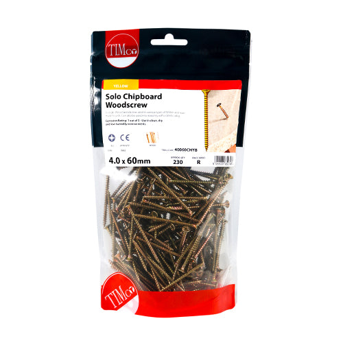 TIMCO Solo Woodscrew PZ2 CSK