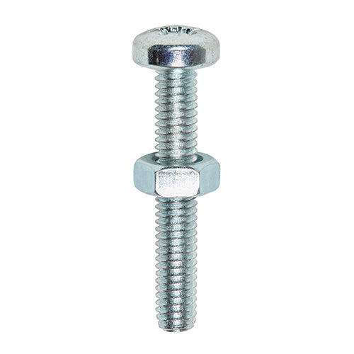 TIMCO Machine Screw & Nut PAN - BZP