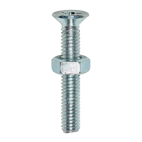 TIMCO Machine Screw & Nut CSK - BZP