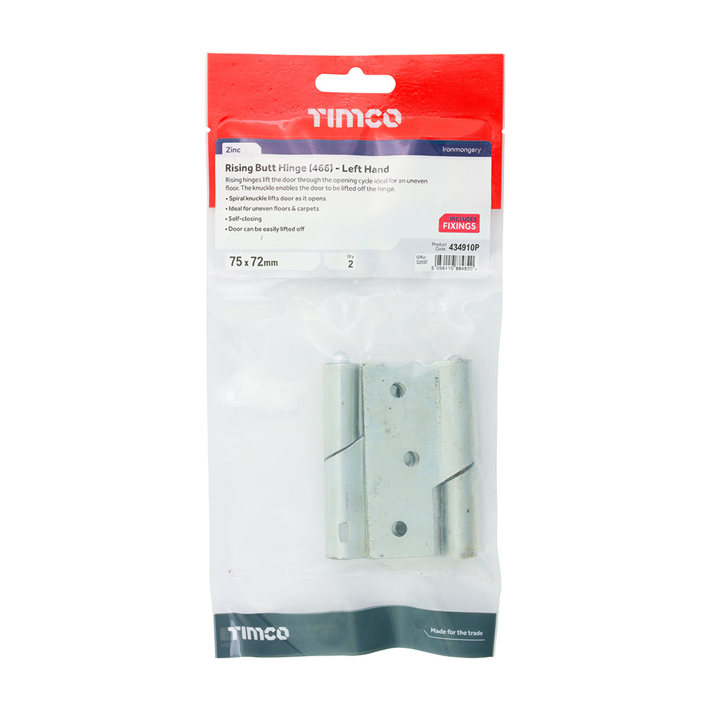 TIMCO Rising Butt Hinge LEFT