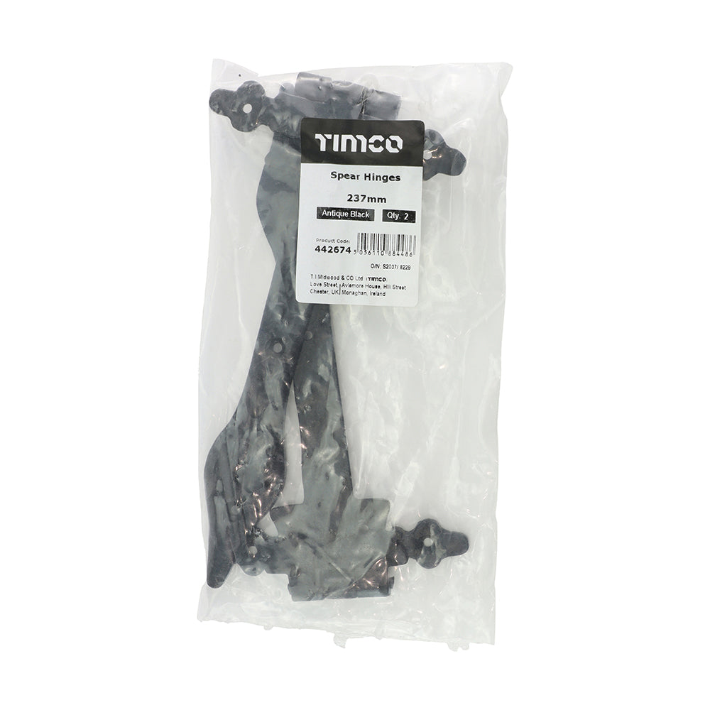 TIMCO Spear Hinge Ant BLK