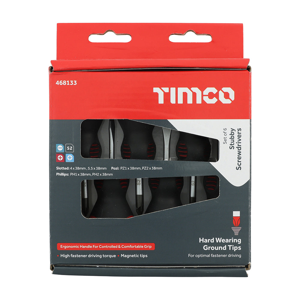 TIMCO Stubby Screwdriver Set