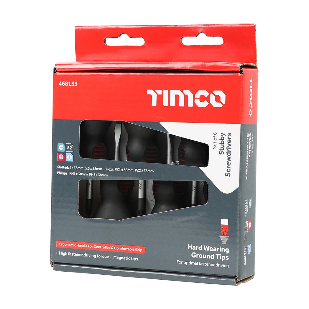 TIMCO Stubby Screwdriver Set