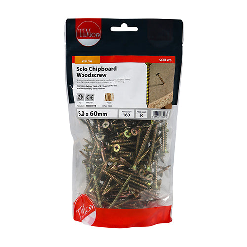 TIMCO Solo Woodscrew PZ2 CSK