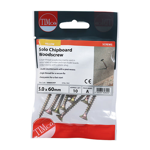 TIMCO Solo Woodscrew PZ2 CSK