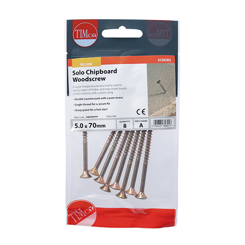 TIMCO Solo Woodscrew PZ2 CSK