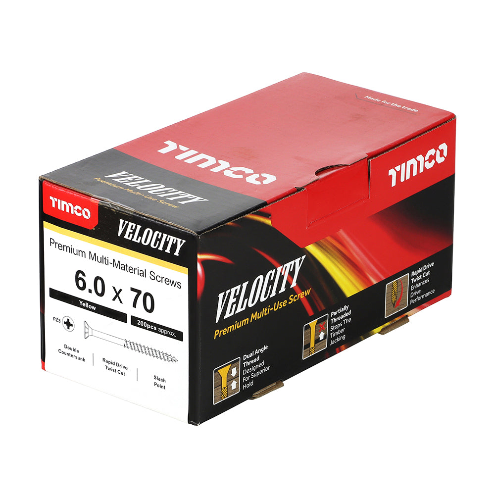 TIMCO Velocity Screw PZ3 CSK ZYP