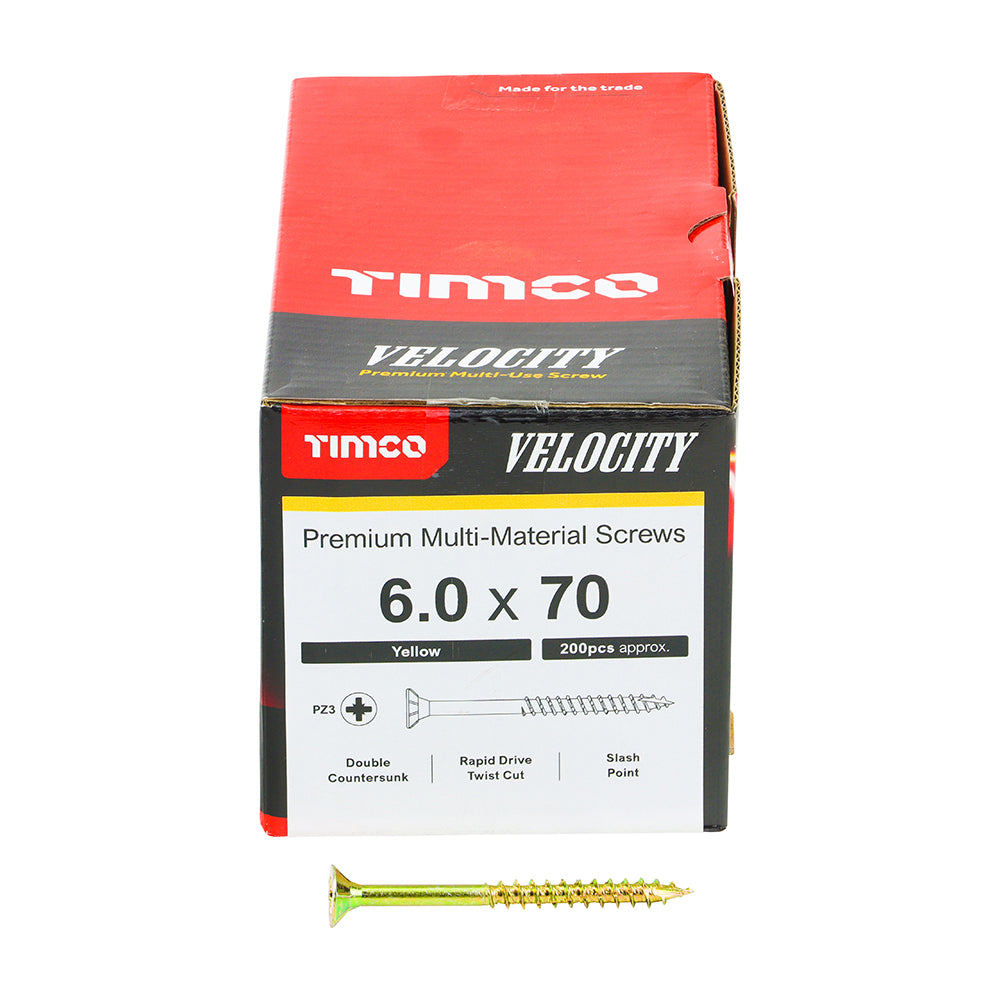 TIMCO Velocity Screw PZ3 CSK ZYP