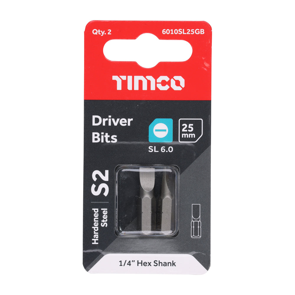 TIMCO Slotted Driver Bit - S2 Grey