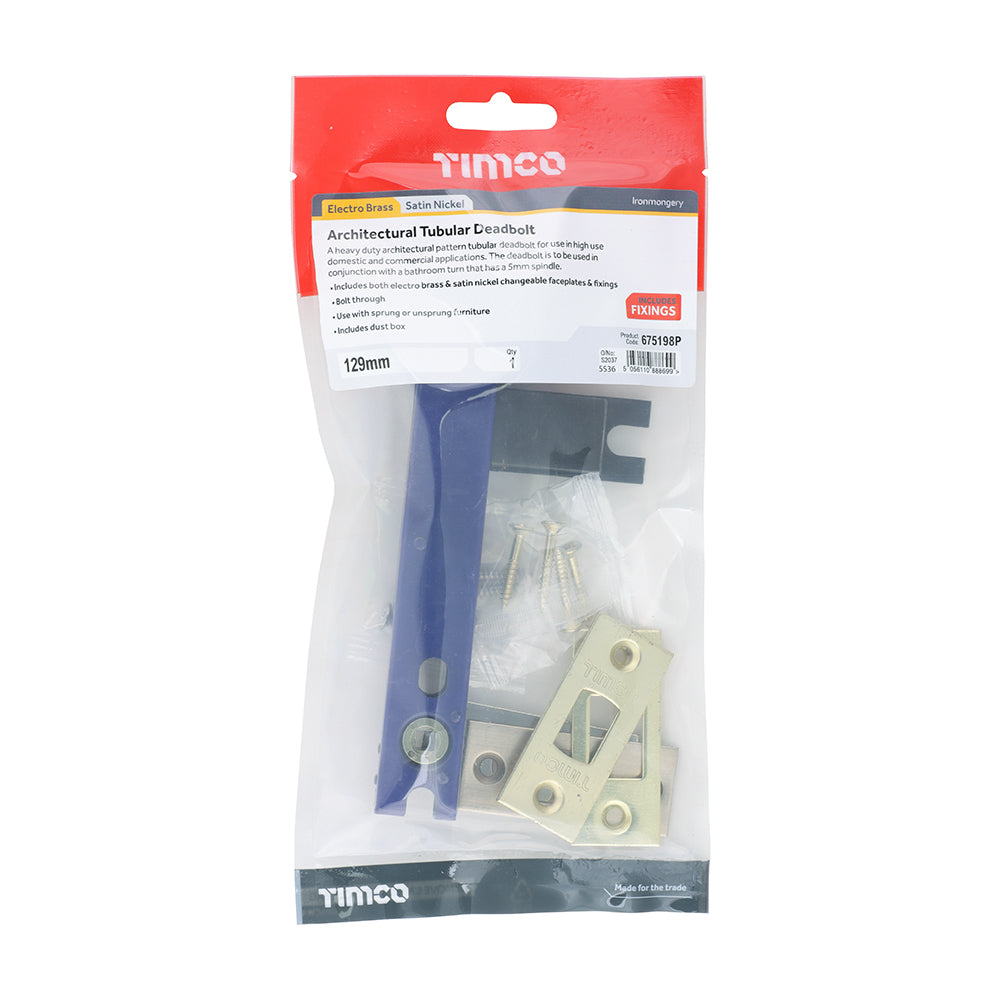TIMCO Arch Tubular D/Bolt EB & SN